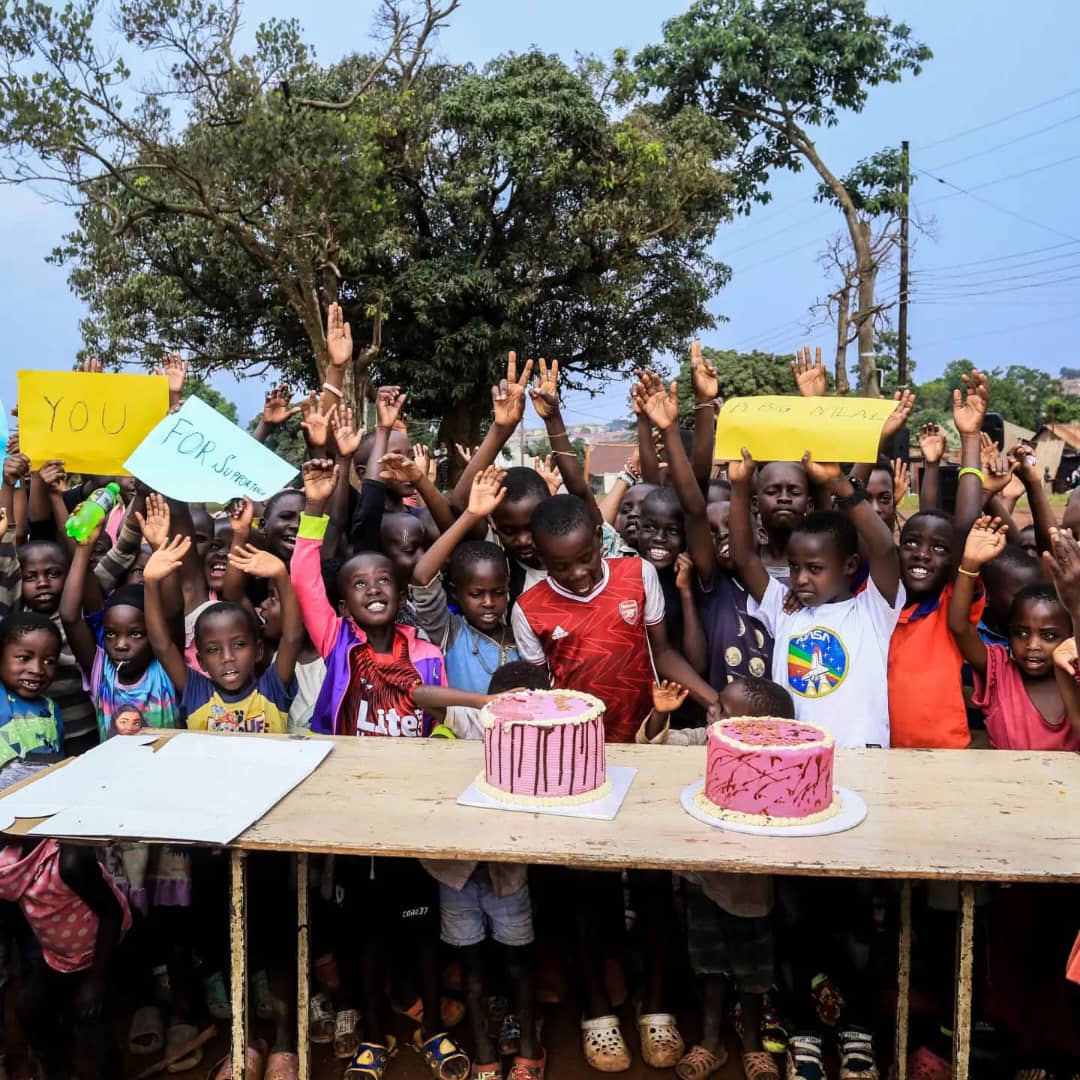 Children celebrating